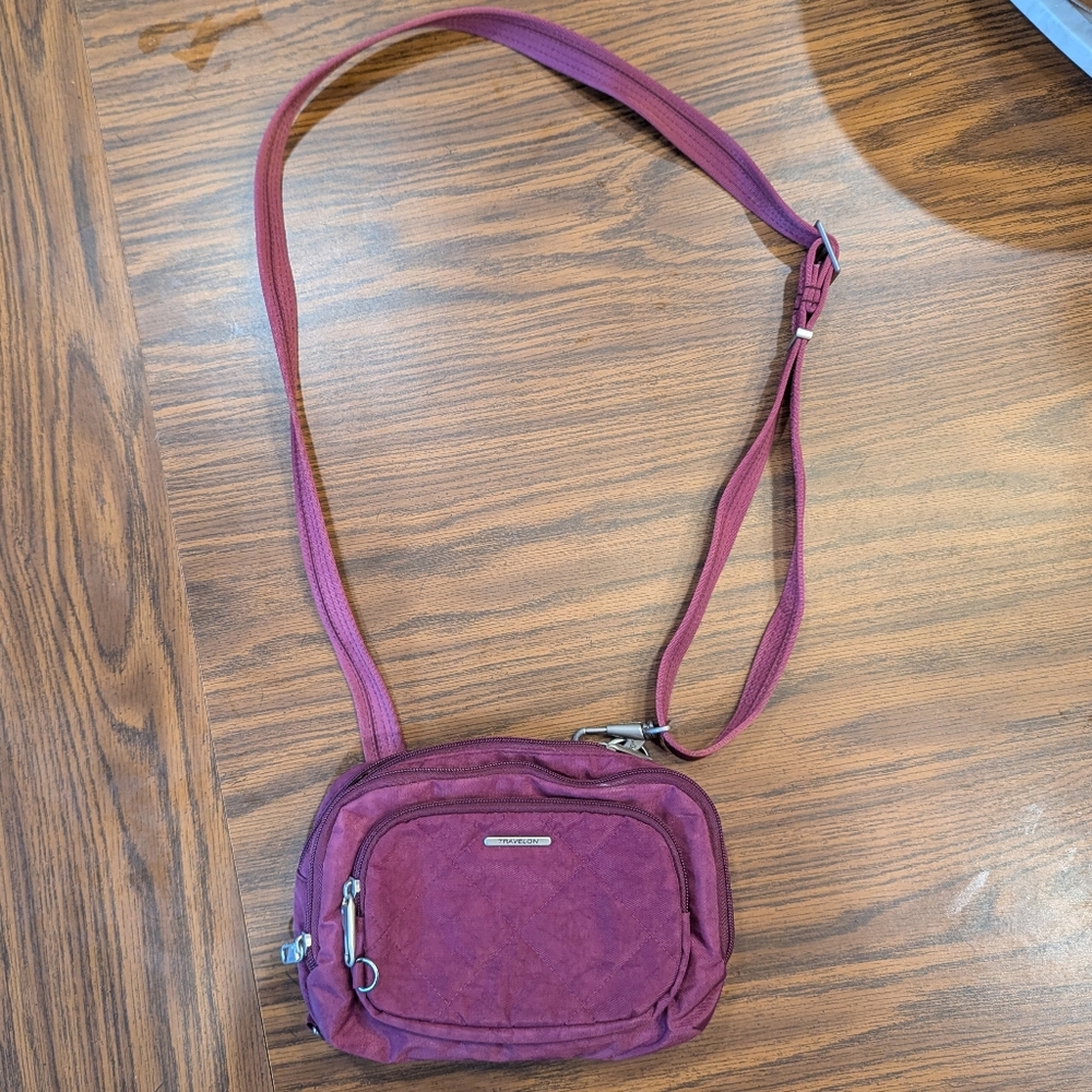 Travelon Purple Crossbody Bag